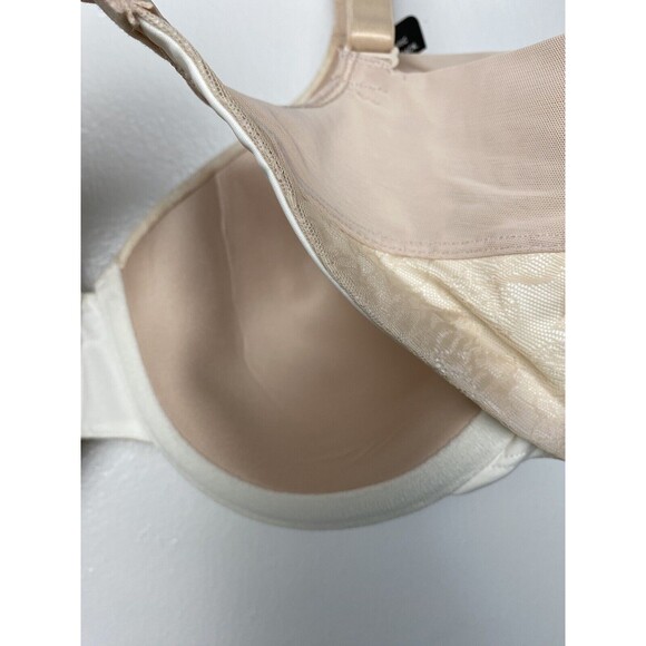 Bali Bra Nude Natural Smoothing Convertible Size 36D Floral Mesh - Picture 8 of 9
